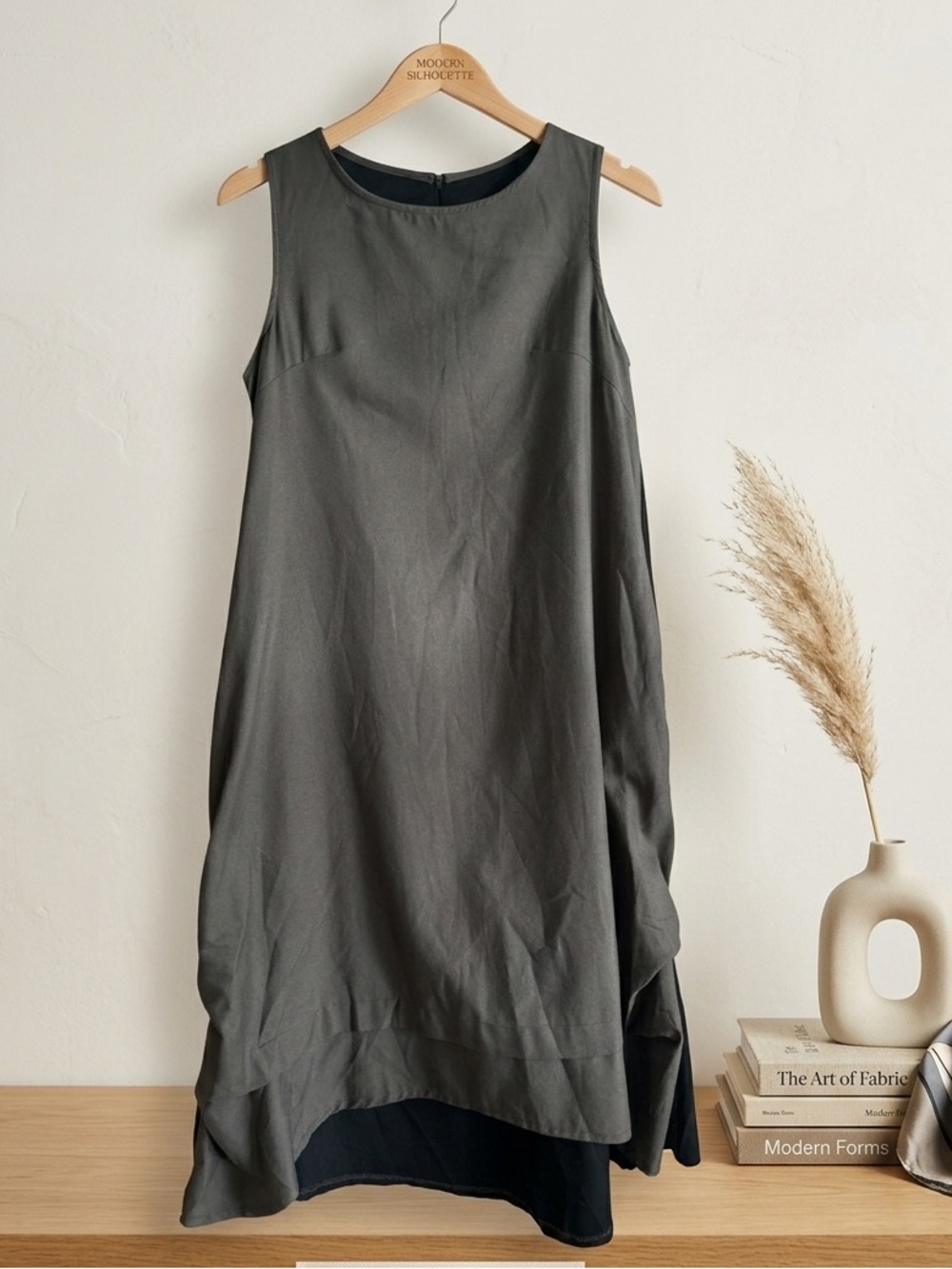 Color Block Sleeveless Lagenlook Midi Dress‎ Size 8/10 NWT